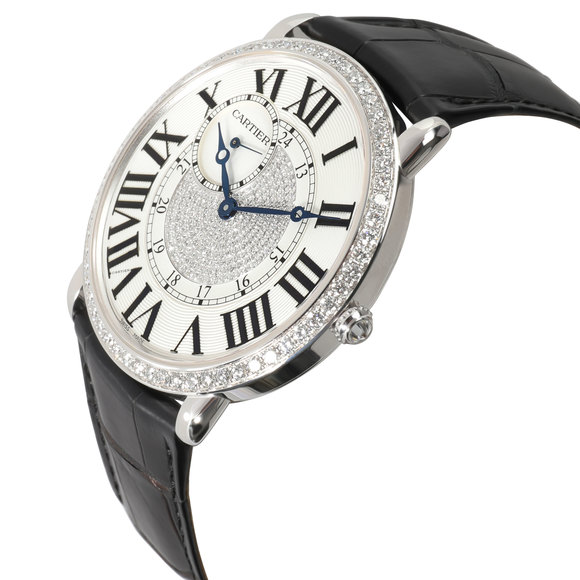 CARTIER Ronde Louis WR007004 Unisex Watch in 18kt White Gold - Picture 3 of 5